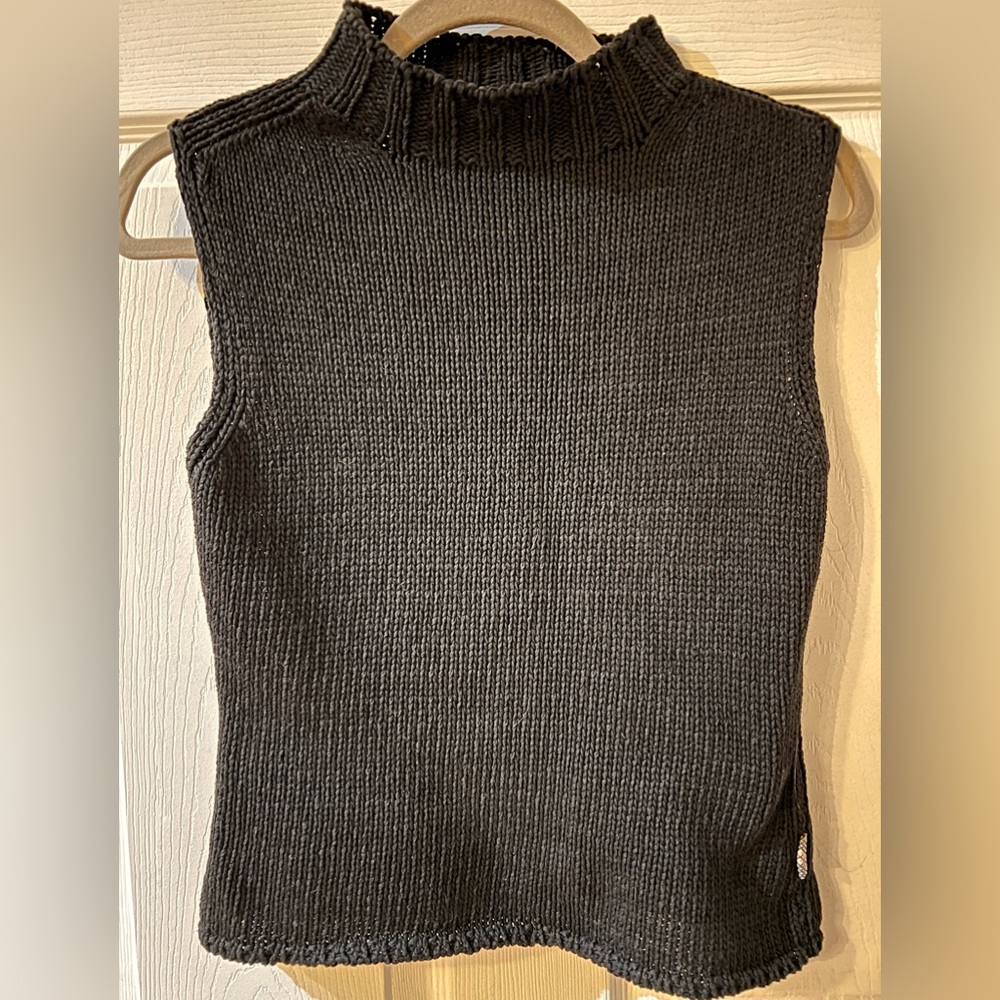 Burberry black knit top size M